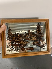 Ancien Tableau Cadre Miroir