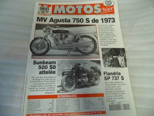Revue motos hier - revue, 15/