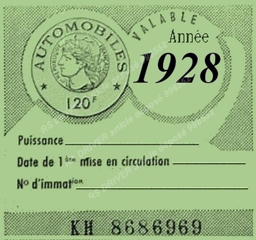Vignette adhésive 1928 - vignette,