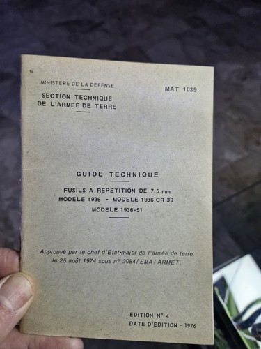 Notice fusil mas et - 36,