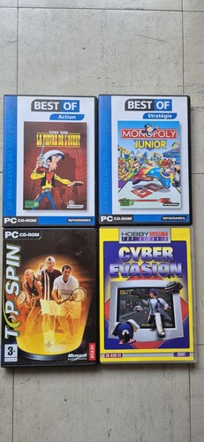 Lot jeux rom - 4, cd-rom