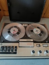 Lecteur-enregistreur à bande Philips N 4308 4 track avec bobine de son.