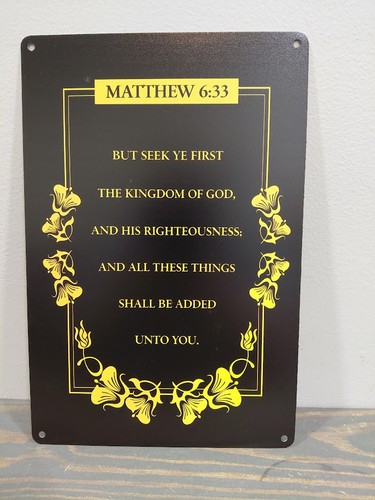 Mathew but seek ye first - ye,