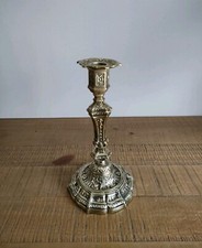 Bougeoir Flambeau en Bronze Doré Ciselé - Style Louis XIV Baroque - Ancien 