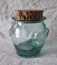 Ancien Joli petit bocal verre