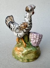 Ancien ENCRIER / PLUMIER en porcelaine de VIEUX Paris XIX ème / Poule Padoue