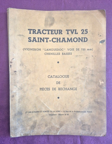 Tracteur chenilles tvl 25 - , a