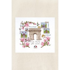 Kit de point de croix compté DMC "Arc de Triomphe", 25x21,7cm