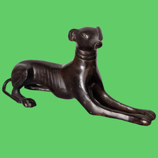 sculpture figurine bronze chien Lévrier greyhound whippet 26.5 cm antiquité