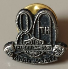 Pin's Harley Davidson 80 ans anniversaire Motor Cycles Moto Biker