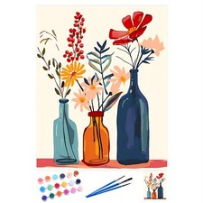 Peinture Numero Adulte Paysage Fleurs Kits de Peinture au Numéro avec pinceau...