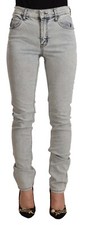 Jeans Skinny Gris Clair Taille