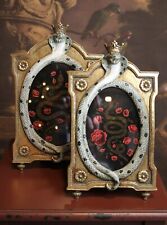 Cadre photo doré pour suspendre / poser serpent couronne cobra 27 cm ou 29 cm NEUF