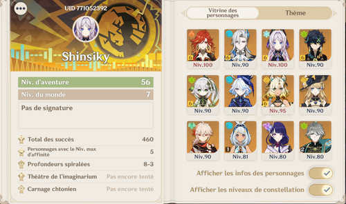 Compte genshin impact - compte,