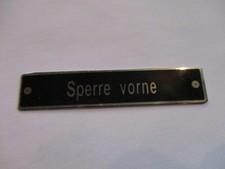 Plaque Steyer Puch Haflinger