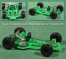 Vache Grosjean écurie Roustang Kart n° 8 vert, moteur B
