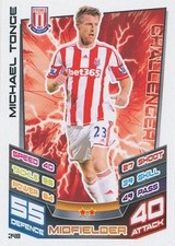 248 MICHAEL TONGE STOKE CITY TRADING CARD MATCH ATTAX TOPPS 2013