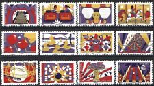 FRANCE- Série de 12 timbres autoadhésifs et oblitérés de 2017  "Fête Foraine"