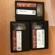 lot de 3 K7 video VHS-C  EC30