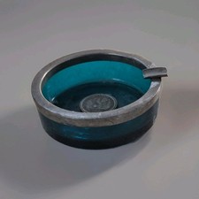 cendrier Ancien Bleu Art Déco
