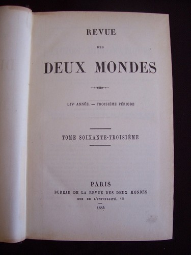 Revue des deux mondes t - des, t.63