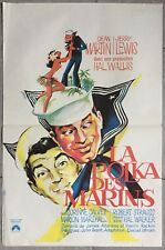 Affiche LA POLKA DES MARINS Sailor Beware JERRY LEWIS Dean Martin 40x60cm *