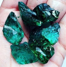 Émeraude Naturelle Brute Extraite De La Terre Lot De Gemmes Libres De 131,50 Ct