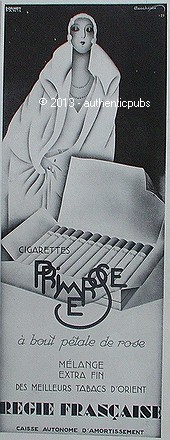 Publicite cigarettes primerose - publicite,
