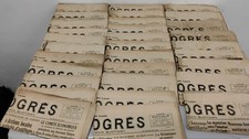 " Le Progrès " Lot D ’Anciens Journaux Janvier 1941