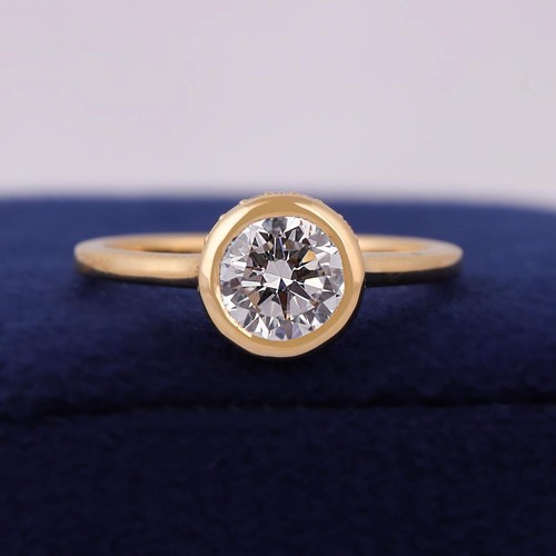 Bague fiançailles en or - en,