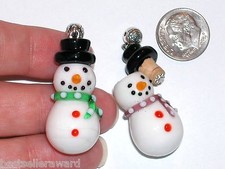 1pc Glass Christmas Snowman