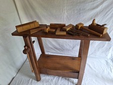 Ancien Etabli En Bois Outil Jouet enfant Déco Vintage 