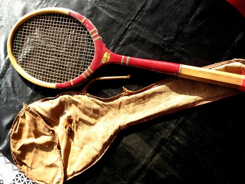 Tennis raquette ancienne - raquette,