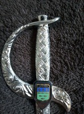 Coupe papier métal, épée