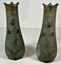 Paire Vases Art Nouveau