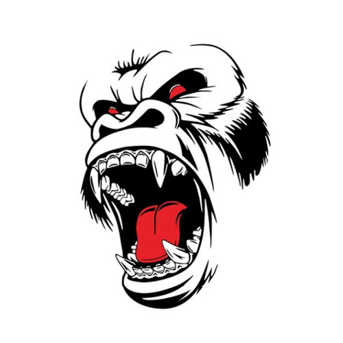 Horror ape totem sticker - ,