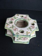 Encrier ancien en faïence de