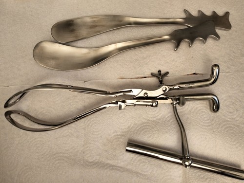 Forceps tarnier avec tracteur - tarnier,