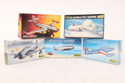 Heller lot 5 maquettes - un,