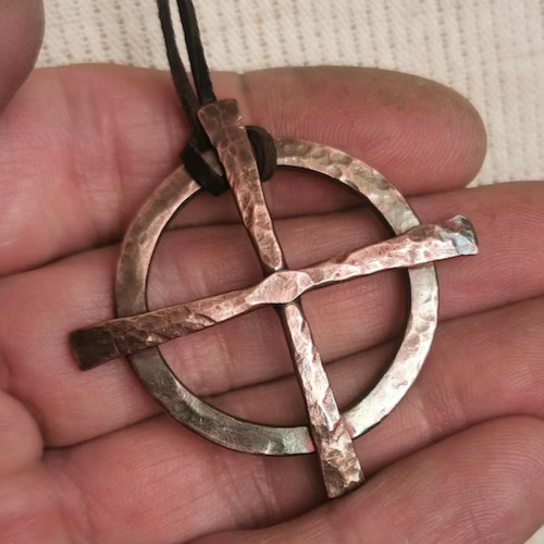 Pendentif croix guérison - de,