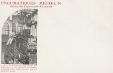 63 CPA N° 29 PNEUMATIQUES MICHELIN USINE CLERMONT-FERRAND BANC A ÉTIRER JANTES