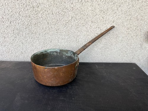 Casserole ancienne cuivre - casserole,