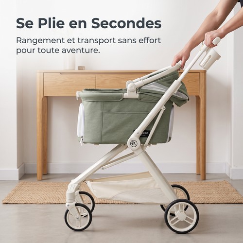 Landau animaux pliable nacelle