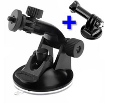 Kit Fixation Caméra Embarquée GoPro Webcam Support Ventouse Surface Lisse 3 Pcs