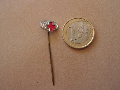 Croix rouge epingle ancienne - rouge,