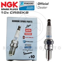 Kit 10X Bougies NGK CR8EKB Aprilia Scarabeo IE Light 500 2006-2008
