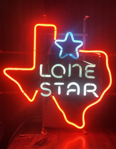 Vintage Neon Lone Star Sign