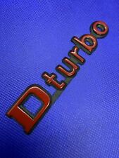 Logo Badge emblème Dturbo D