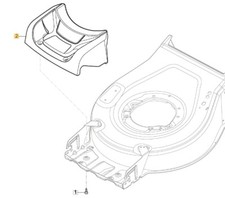 Frontal Noir ORIGINALE STIGA Tondeuse À Gazon À Batterie 322226288/0