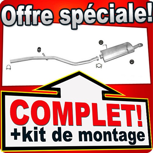 échappement pour peugeot - peugeot, 206